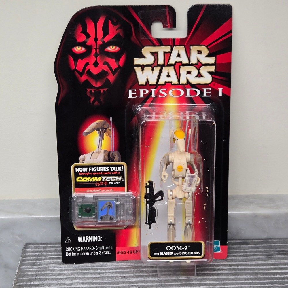 1998 Star Wars Episode 1 Battle Droid OOM-9 with Blaster Binoculars CommTech NEW